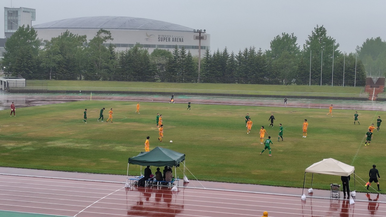 （緑）小樽市役所　０対２　釧路市役所（黄）