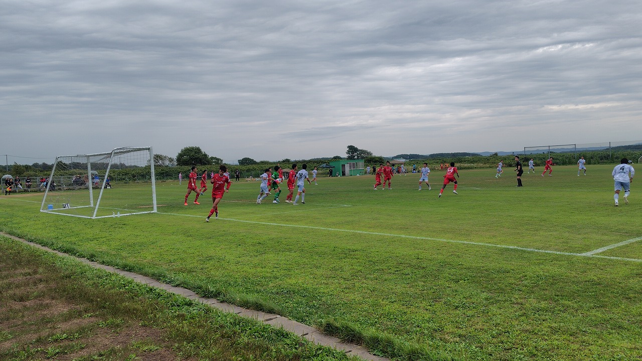 （赤）ASC北海道　１対３　北海道十勝スカイアース（白）