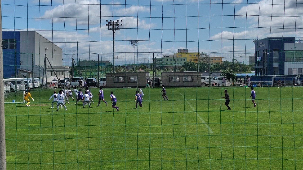 （紫）札大GP　１対１　北海道十勝スカイアース（白）